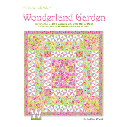 Moda Fabrics Wonderland Garden Quilt - Downloadable PDF
