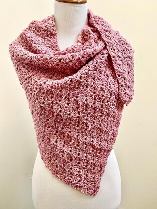 Pink Daisies Shawl