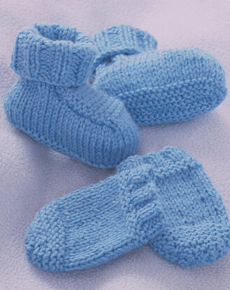 Cardigan, Bootees, Hat and Mittens in Sirdar Snuggly DK - 1365 - Downloadable PDF
