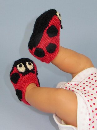 Baby Ladybird (Ladybug) Booties