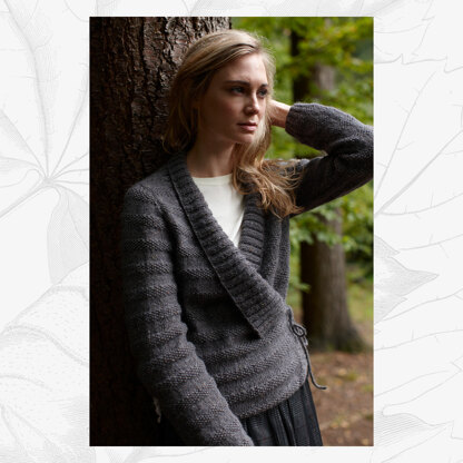 "Juliet Cardigan" - Cardigan Knitting Pattern For Women in Willow & Lark Woodland