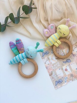 Baby Teether Butterfly and Dragonfly
