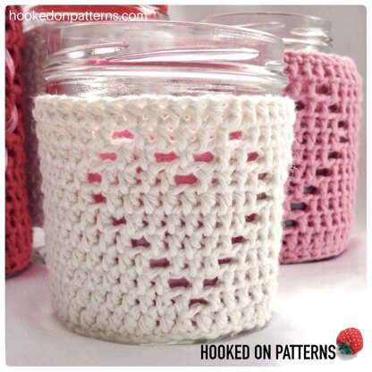 Heart Jar Cozy Candle Cover