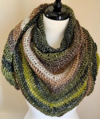 Woodland Faeries Triangle Shawl