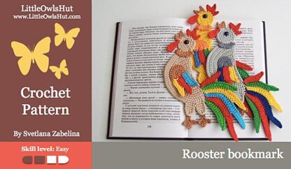 Rooster bookmark