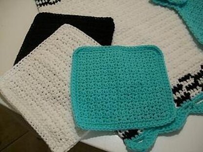 Crochet Tea Towel and Set