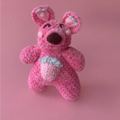 Crochet Strawberry Bear