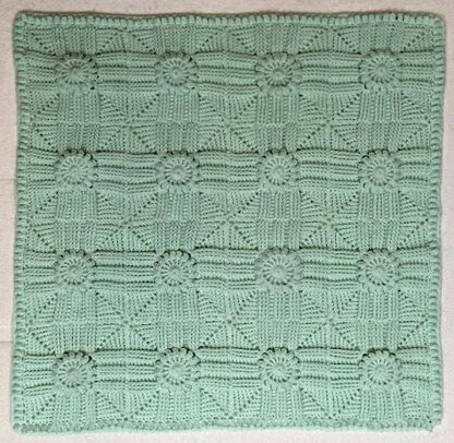 Croix Matelasse Crochet Baby Blanket