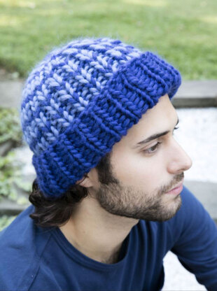 Ribbed Hat in Plymouth Yarn Galway Roving - F704 - Downloadable PDF