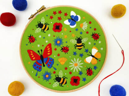 Oh Sew Bootiful Butterflies and Bees Embroidery Kit