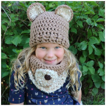 Honey Bear Hat Set