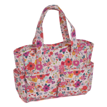 Hobbygift Floral Garden Pink Craft Bag