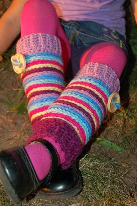 Candy Stripe Leg Warmers