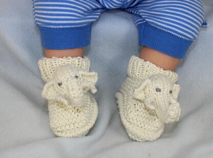 Baby Elephant Toy, Beanie and Booties Set