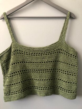 Breezy Summer Crochet Crop Top Crochet pattern by AnnaKnittingPretty ...