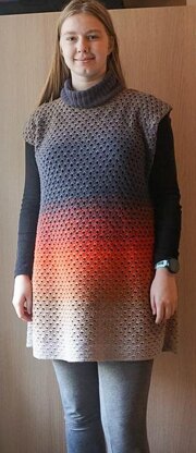 Whirl Poncho Dress