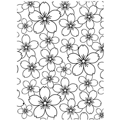 Darice Embossing Folder 4.25"X5.75" - Cherry Blossom