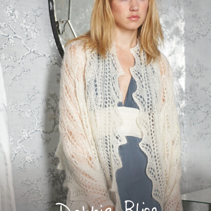 "Avery Stole" - Stole Knitting Pattern For Women in Debbie Bliss Angel - DBS007
