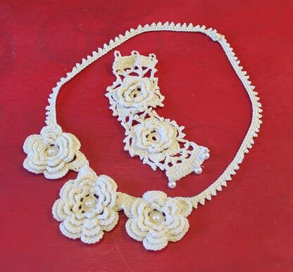 Rose Necklace and Cuff