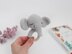 Elephant crochet pattern baby rattle Amigurumi baby teether toy