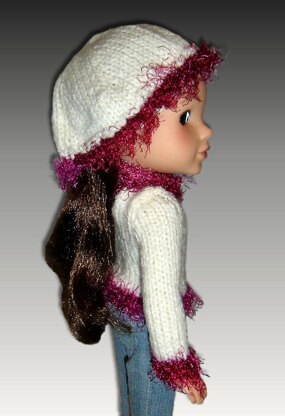 Sweater and Hat for Hearts for Hearts dolls, 14 inch