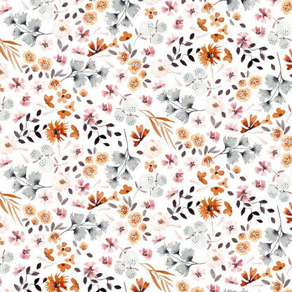 Digital Flowers (White)