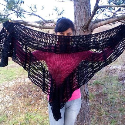 Knit & Crochet Lorena Shawl