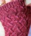 Fuzzy Zig Zag Lace Fingerless Mitts