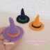 Mini witch hat crochet pattern, Halloween mini hat, Tiny hat amigurimi doll, Halloween ornament decor, Crochet keychain pattern, Party favor