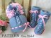 Baby Girl Pattern Knitted Baby Hat Baby Shoes 0 - 12 months