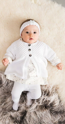 Cardigans and Headband in Rico Baby Dream DK Uni - 791 - Downloadable PDF