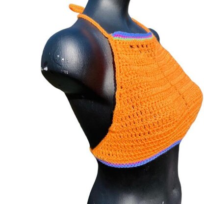 Festival Halter Neck Crochet Top