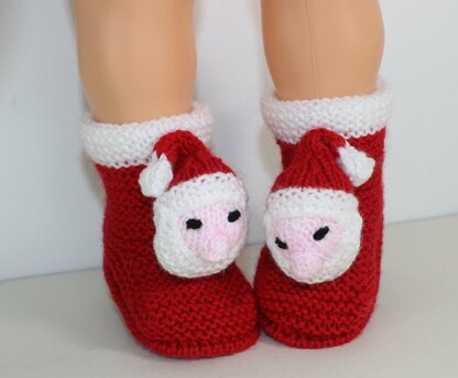 Toddler Santa Head Christmas Slippers