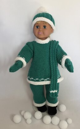 It's Snow Much Fun, Knitting Patterns fit American Girl and other 18-Inch Dolls