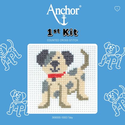 Anchor First Kit Toby Cross Stitch Kit