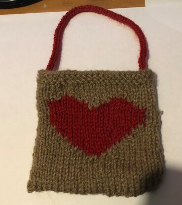 knitted gift bag