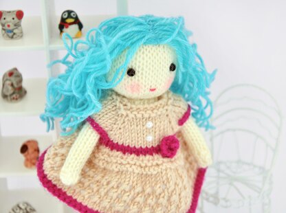 Knitted doll princess Annie