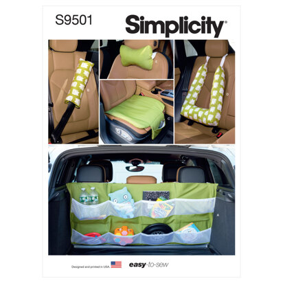 Simplicity Car Accessories S9501 - Sewing Pattern, One Size
