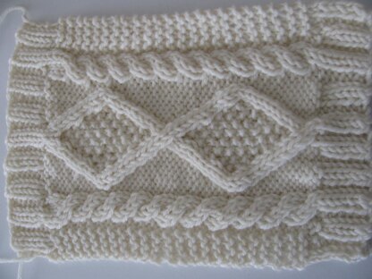 Diamond Back Aran Dog Sweater