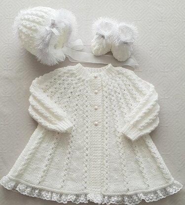 Aurora swing coat baby knitting pattern