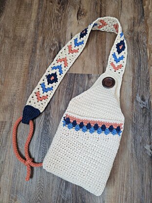 Boho Crochet Sling Bag