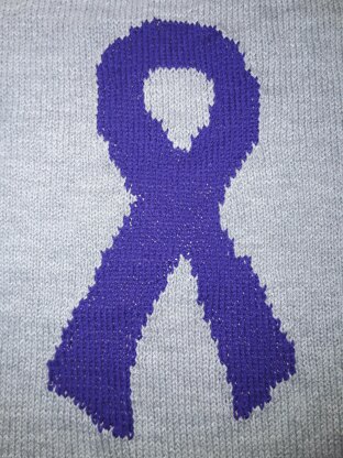 Charity Ribbon lap blanket