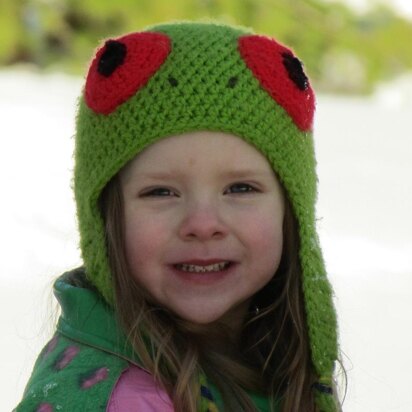 Red-Eyed Tree Frog Earflap Hat