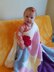 Flower baby/toddler blanket in fluffy DK yarn