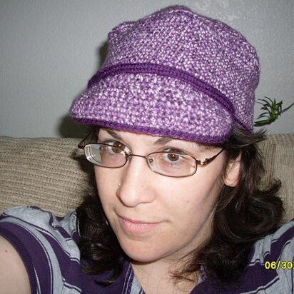 My Purple Newsboy Hat