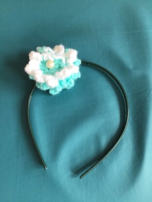 Knitted flower headbands