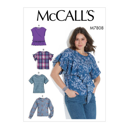McCall's Misses' Tops M7808 - Sewing Pattern
