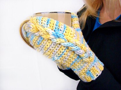 Braided I Chord Mittens