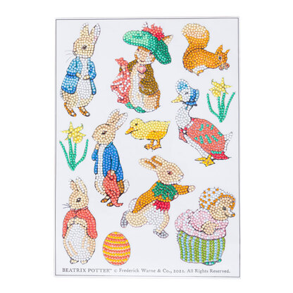 Crystal Art Peter Rabbit Sticker Set Diamond Painting Kit