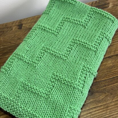 Aran Zig Zag Blanket